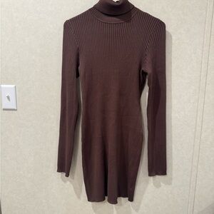 Women’s Medium Wild Fable Brown Long Sleeve Sweater Dress